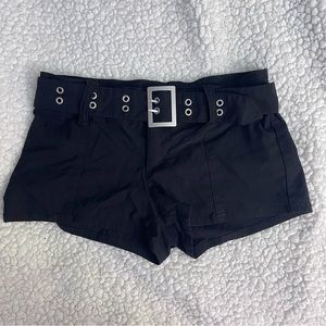 Y2K Belted Mini Shorts